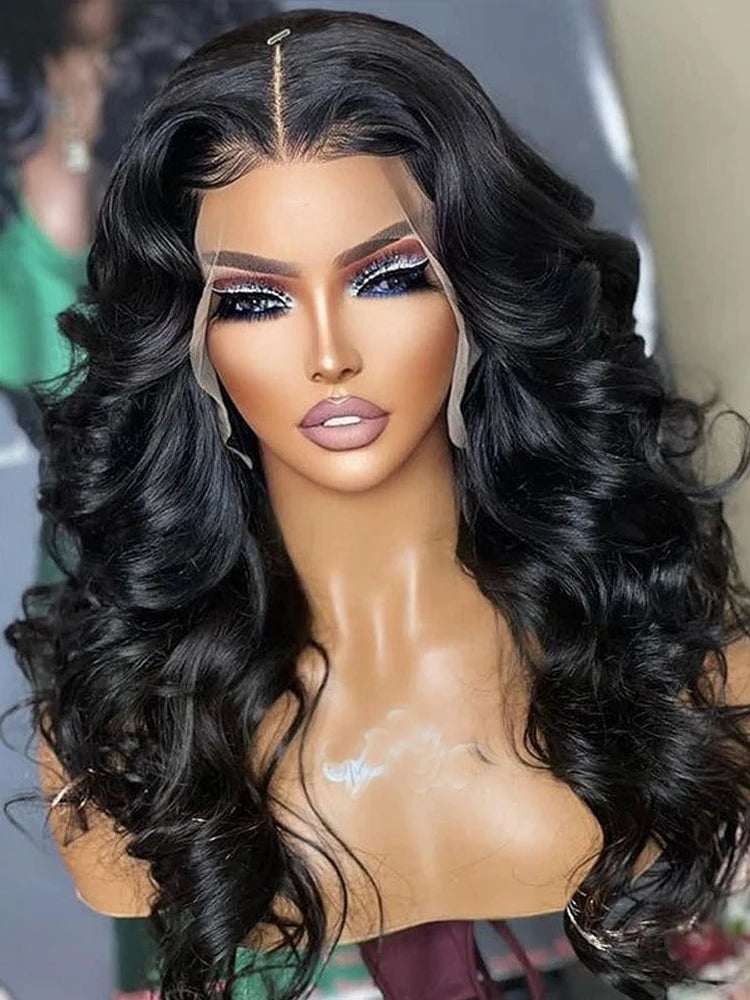 180% Body Wave Glueless Wig Human Hair  13x4 Lace Frontal